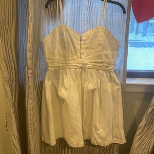 Beautiful white cotton  swing dress ..